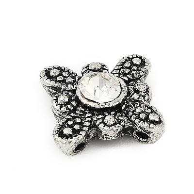 Alloy Rhinestone Beads FIND-A049-04AS-01-1