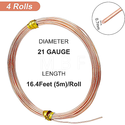 4 Roll Copper Spring Wire CWIR-BC0001-33-1