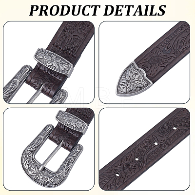 1Pc Retro PU Leather Chain Belts AJEW-CL0005-62-1