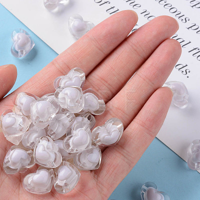 Transparent Acrylic Beads TACR-S152-08A-06-1