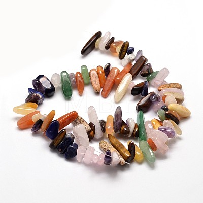 Natural Mixed Stone Nuggets Beads Strands G-E271-28-1