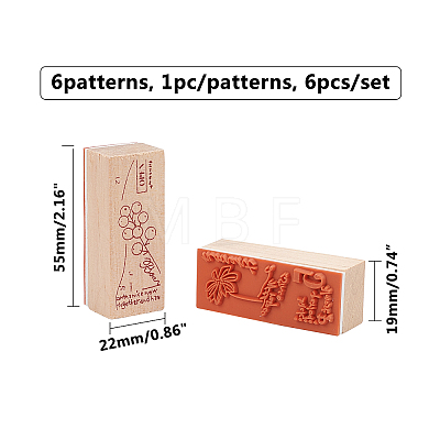 Olycraft Wooden Stamps AJEW-OC0001-66B-1