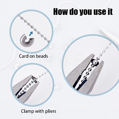 Stainless Steel Crimp Beads Cover FIND-FH0005-38-1