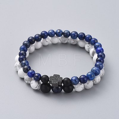 Stretch Bracelet Sets BJEW-JB05027-02-1