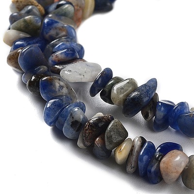 Natural Sodalite Beads Strands G-E607-A11-1