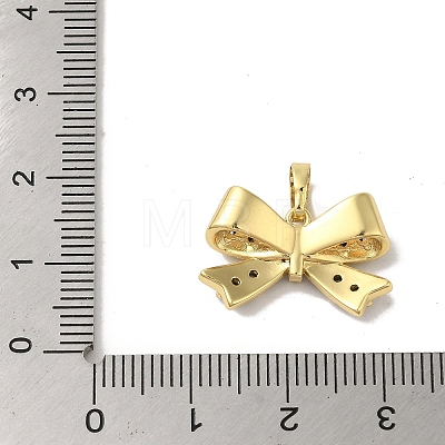 Rack Plating Brass Micro Pave Clear Cubic Zirconia Enamel Pendants KK-R160-01G-1