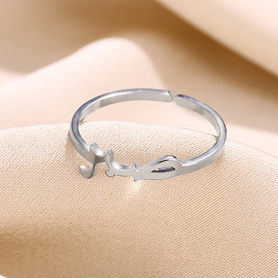 201 Stainless Steel Cuff Open Rings FS-WGFD60C-02-1
