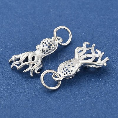 925 Sterling Silver Hollow Pendants STER-P071-01S-1