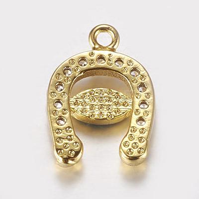 Long-Lasting Plated Brass Micro Pave Cubic Zirconia Enamel Charms ZIRC-L072-55G-1