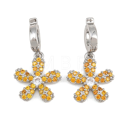 Brass Micro Pave Cubic Zirconia Pendants CU-CBAA6E8-14P-02-1