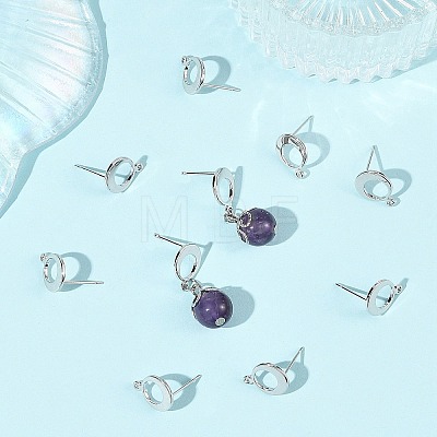 SHEGRACE Brass Stud Earring Findings XGRQ64370-853P-1
