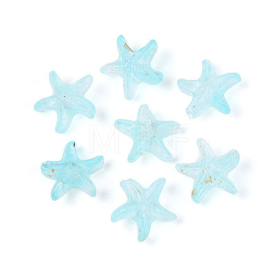 Frosted Glass Beads FGLA-T005-01D-1