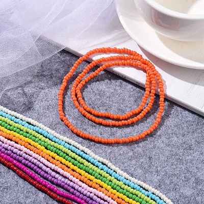 12Pcs 12 Colors Jewelry Waist Beads NJEW-C00023-1