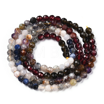 Natural Mixed Gemstone Beads Strands G-D080-A01-02-29-1