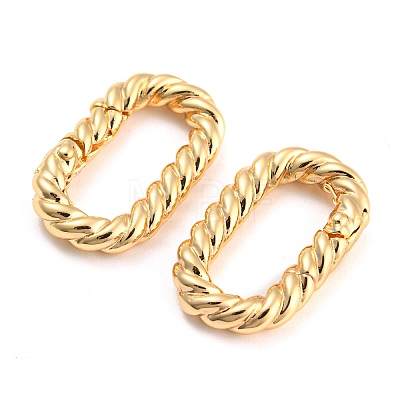 Brass Spring Gate Rings LS-KK-D048-04G-1