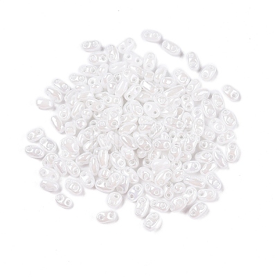 Opaque Colours Luster Glass Seed Beads SEED-T006-02L-1