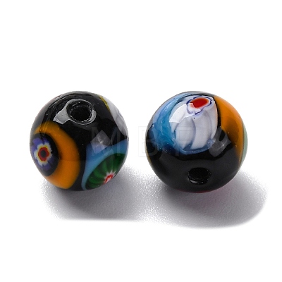Handmade Millefiori Lampwork Beads LAMP-R003-02B-07-1