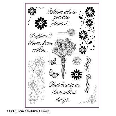 Happiness Clear Silicone Stamps PW-WGFBE8C-01-1