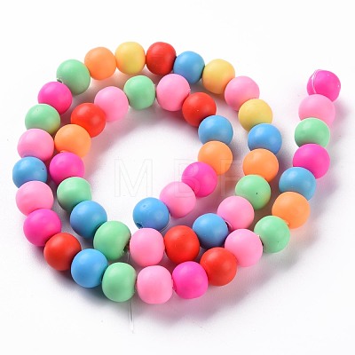 Handmade Polymer Clay Beads Strands CLAY-S092-15A-1