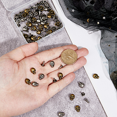 48Pcs Alloy Studs Rivets FIND-FH0011-42A-1