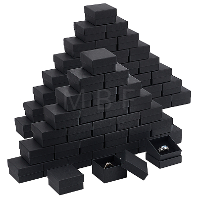 Square Paper Ring Storage Boxes LS-CON-WH0098-10-1