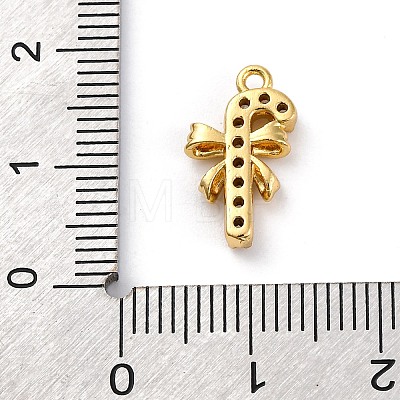 Christmas Series Brass Micro Pave Cubic Zirconia Pendants KK-Q010-01G-02-1