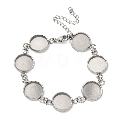 304 Stainless Steel Bracelet Making STAS-B126-03P-1