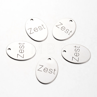 Non-Tarnish Spray Painted 201 Stainless Steel Pendants LS-STAS-I048-L16-1