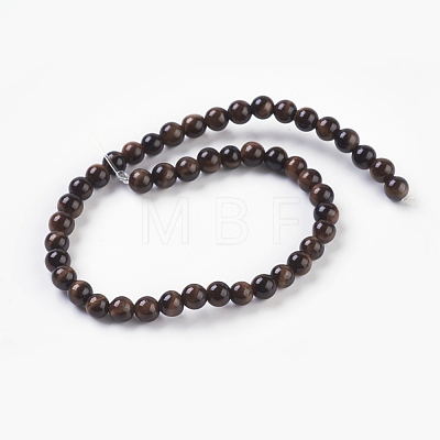 Natural Red Tiger Eye Beads Strands G-C076-4mm-1D-1