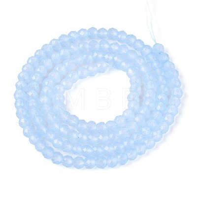 Imitation Jade Glass Beads Strands GLAA-T028-3mm-11F-1