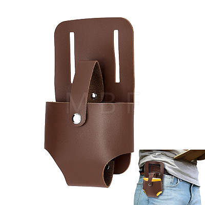 PU Leather Tape Measure Holder for Belt TOOL-WH0059-080A-1