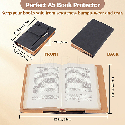 PU Leather Book Cover AJEW-WH20010-24A-1