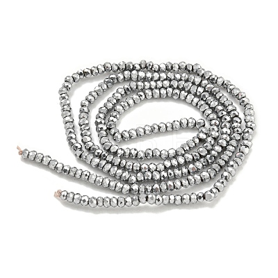 Electroplated Synthetic Non-Magnetic Hematite Beads Strands G-C136-K01-02-1