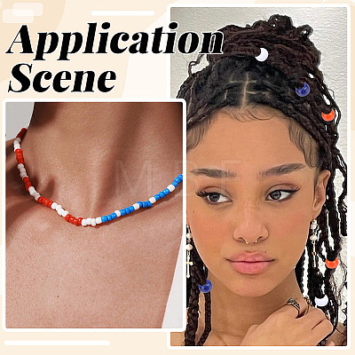 750Pcs 3 Colors Opaque Plastic Beads KY-PA0001-20-1