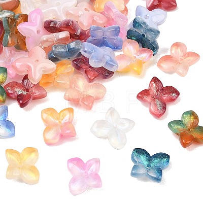 Two Tone Transparent Glass Beads GL-CBAB80E-01-1