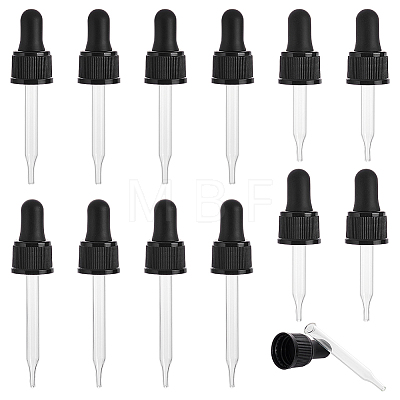   12Pcs 3 Styles  Glass Teardrop Set Transfer Graduated Pipette TOOL-PH0001-78-1