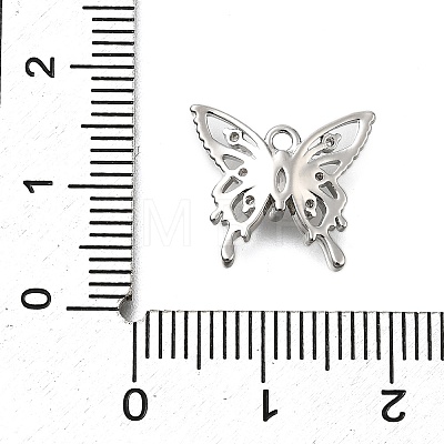 Brass Micro Pave Cubic Zirconia Charms KK-Q048-04P-1