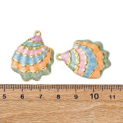 304 Stainless Steel Enamel Pendants STAS-L299-25G-06-1