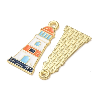 Ocean Alloy Enamel Pendants ENAM-B041-01K-1