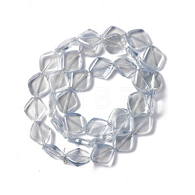 Electroplate Glass Beads Strands EGLA-L032-PL03-1