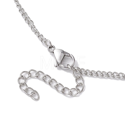 Stainless Steel Macrame Pouch Empty Stone Holder for Necklace Makings NJEW-JN04823-02-1