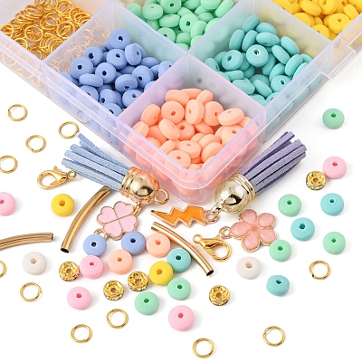 DIY Charms Jewelry Set Making Kit DIY-YW0005-35-1