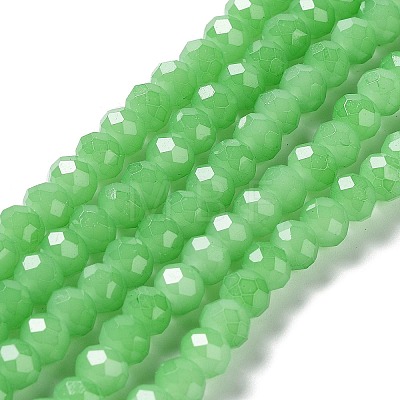 Baking Painted Imitation Jade Glass Bead Strands DGLA-A034-J6MM-A9-1