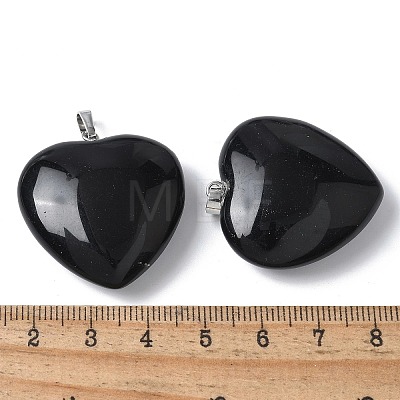 Natural Obsidian Pendants G-A259-02P-07-1