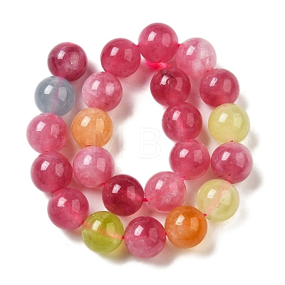 Dyed Natural Malaysia Jade Beads Strands G-G021-02B-16-1