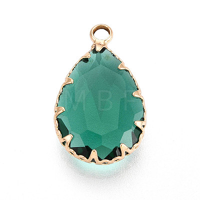 Transparent Glass Pendants KK-N283-02D-G-1