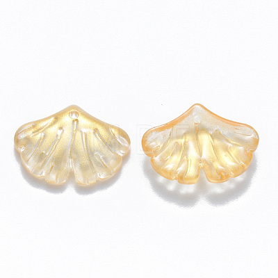 Two Tone Transparent Spray Painted Glass Pendants LS-GLAA-T016-01B-1
