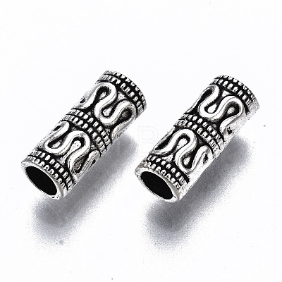 Tibetan Style Alloy Beads TIBE-S314-140AS-RS-1