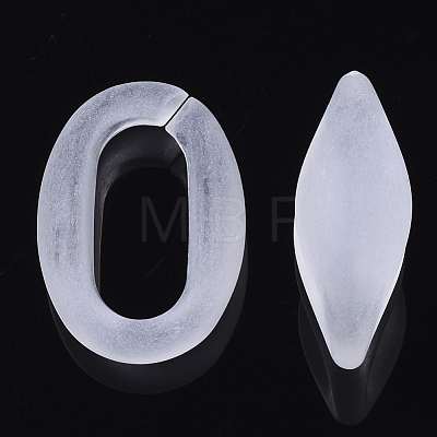 Transparent Frosted Acrylic Linking Rings FACR-N004-005-1