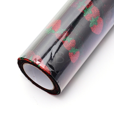 Shiny Strawberry Glitter Polyester Tulle Rolls DIY-WH0308-62B-1